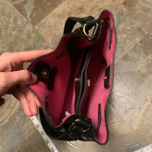 Betsey Johnson black and multi floral embroidered bag - Picture 5 of 5